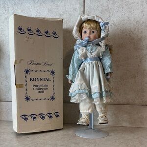 Princess House Blue and White Porcelain Doll